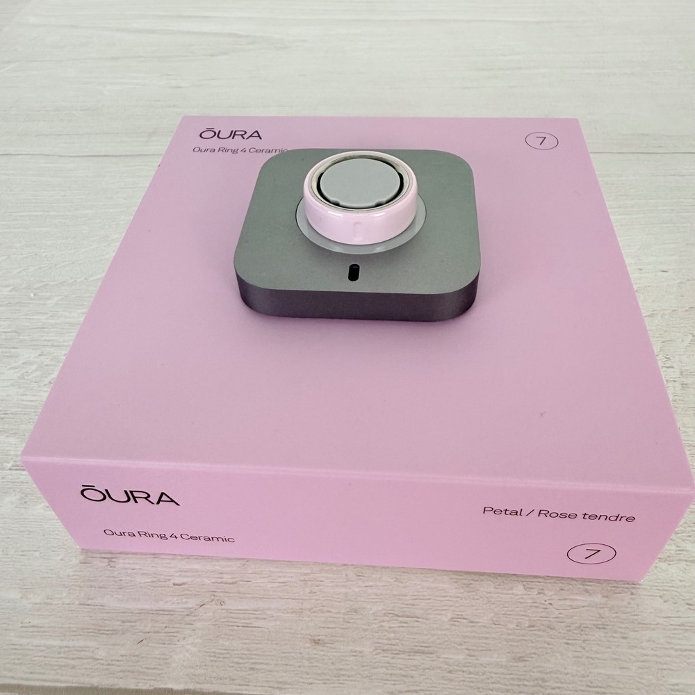 Oura Ring 4 Ceramic Smart Ring Size 7 Petal Pink Health Tracker Gen 4